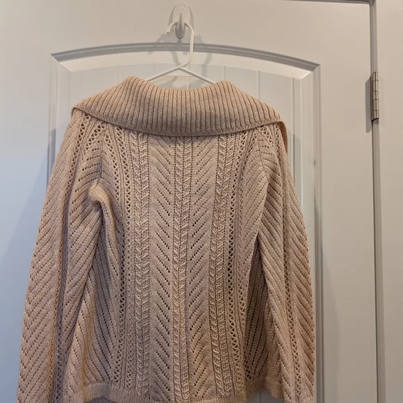 Women's Cream Sweater - Picture 2 of 8
